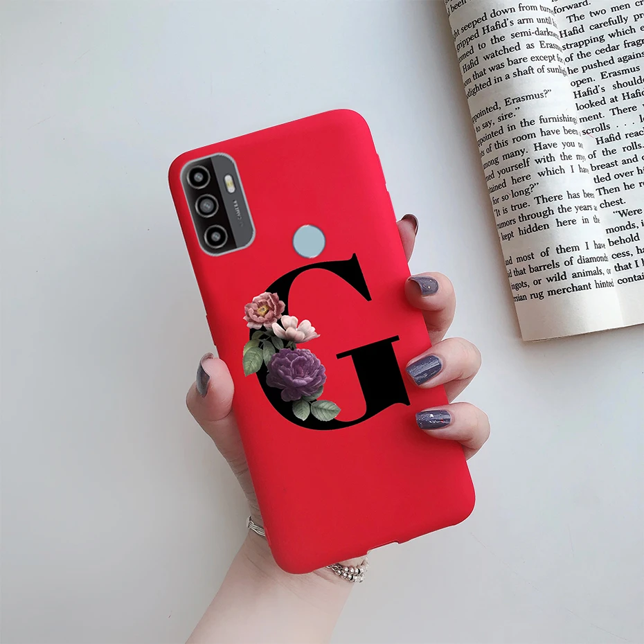 For OPPO A53S 2020 Case Letter Monogram Flower Soft Silicone Phone Back Cover For Oppo a53s 2020 A 53s A53 s Oppoa53 Cases Coque cases for oppo phones Cases For OPPO