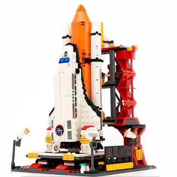 

679Pcs City Spaceport Space Shuttle Launch Center lepining 8815 Bricks Building Block Educational Toy Children Designer Block