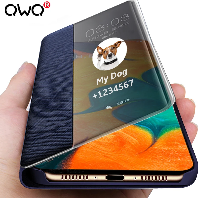 

Luxury Smart Flip Phone Case For Samsung Galaxy A50 A70 A10 A30 A20 A40 A80 A90 Cases For Samsung S8 S9 S10 Plus Note 8 9 10 Pro