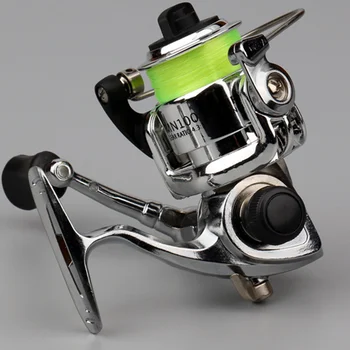 

2020 new full metal mini spinning wheel no gap 100 type mini portable fishing wheel 4.3:1 speed ratio metal fishing reel