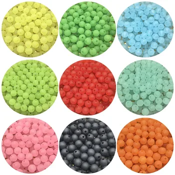 

50pcs 8mm Imitation Pearls Acrylic Round Pearl Spacer Loose Beads For Jewelry Making DIY Necklace Bracelet Earrings Accessories