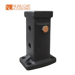 Adaptateur pour remorque robuste, 2 pouces, Tube récepteur de l'attelage de barre de remorquage, boulon sur adaptateur 160mm, pièces de camping car RV, accessoires de caravane 