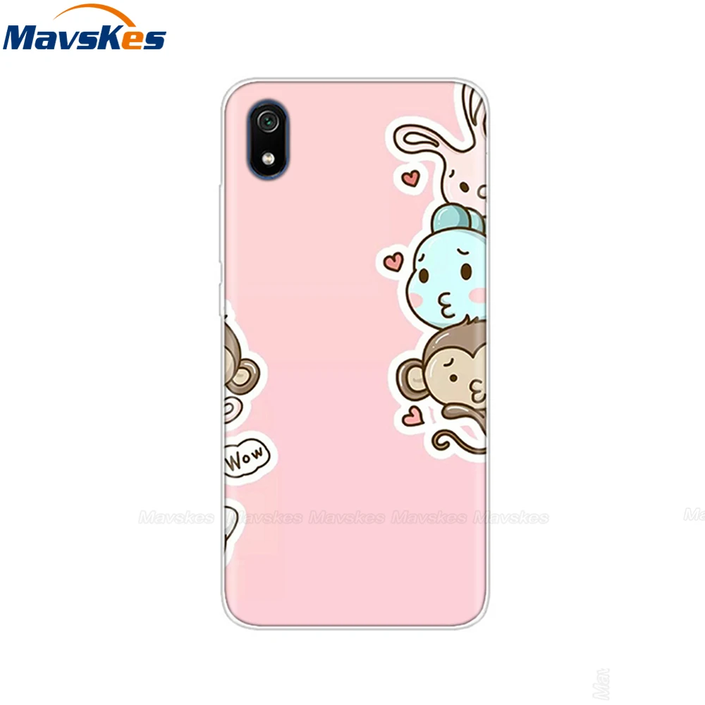 Redmi 7A Ốp Lưng Dẻo Silicone Xiaomi Redmi 7A Silicon Hoạt Hình Dành Cho Xiaomi Redmi 7 Trường Hợp Cho Nồi Cơm Điện Từ Redmi 7A điện Thoại Vỏ Ốp Lưng 