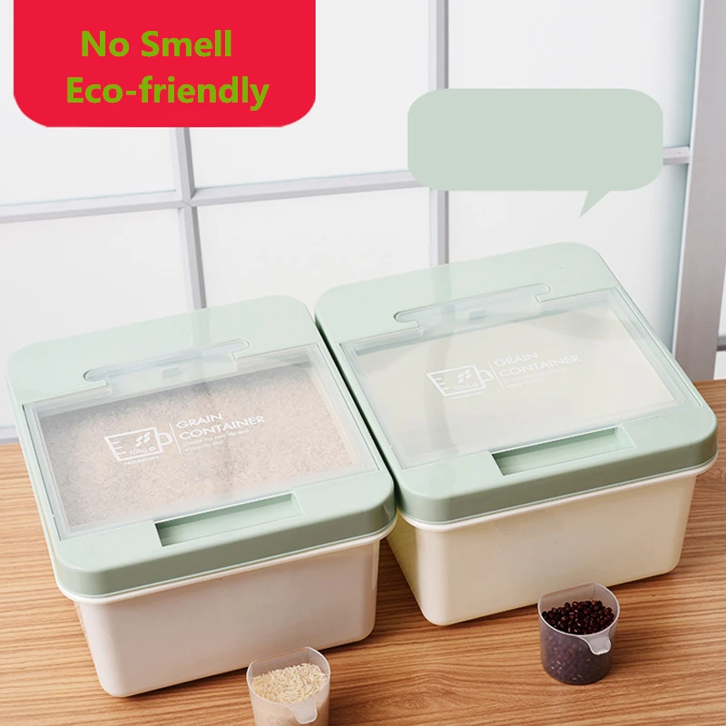 Ящик для хранения, кухонный органайзер для риса, коробки для хранения, контейнер для домашнего хранения, полипропиленовые ящики для хранения бобов, риса, без БФА