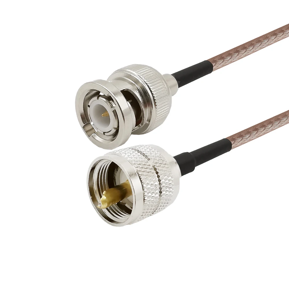 Коаксиальный Удлинительный Кабель BNC папа-UHF SO239 папа RF RG316 с низким коэффициентом