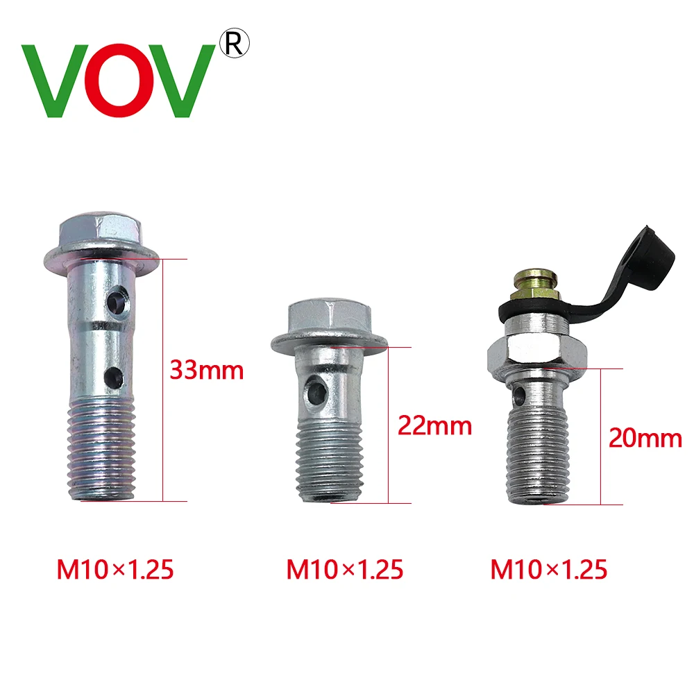 motorcycle rear caliper Front Rear Brake Master Cylinder Screw Oil  For Brake hose Caliper Master Cylinder Universal M10*1.25