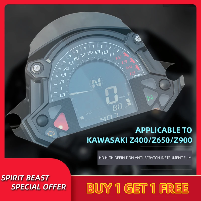 Spirit Beast Motorcycle speedometer Scratch Protection Film For Kawasaki  Z400 Z650 Z900 Screen Protector Film Instrument Film