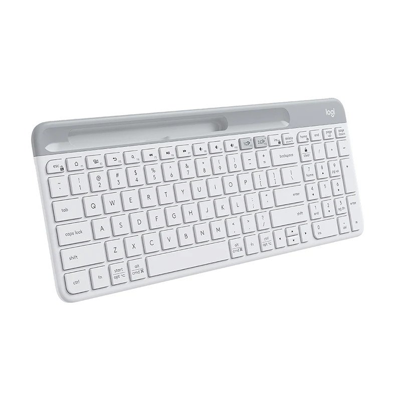 Оригинальная Беспроводная Клавиатура logitech K580 2,4G с несколькими устройствами, двойной режим для компьютера, планшета, телефона - Цвет: white