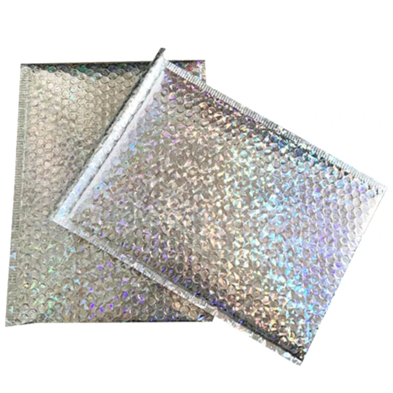 

50Pc Packaging Shipping Bubble Mailers Gold Paper Padded Envelopes Gift Bag Bubble Mailing Envelope Bag 15x13Cm+4Cm