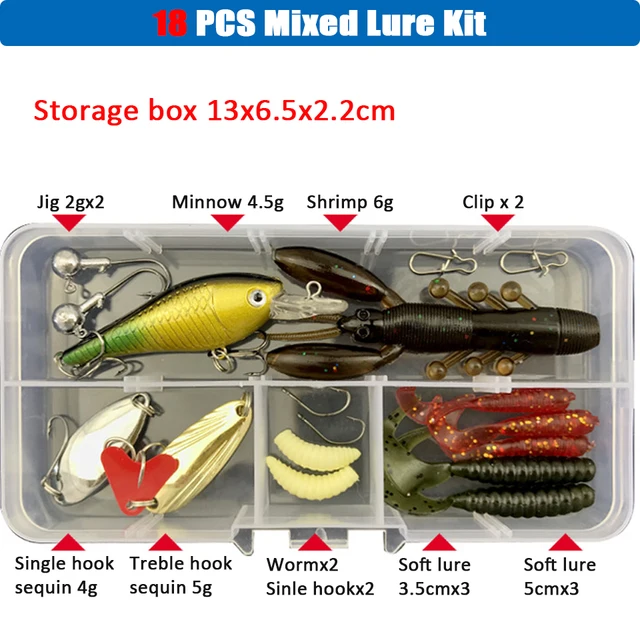 34pcs/lot Fishing Lures Kit Mixed Soft Worm Lure Carp Lead Soft Lures Vib  Set Isca Artificial Bait Fish Accessorries Set - AliExpress