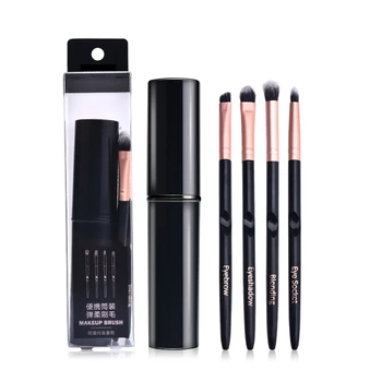 

4 Pcs Mini Makeup Brushes Set Foundation Blush Lip Brush Cosmetic Brush Makeup Tools -