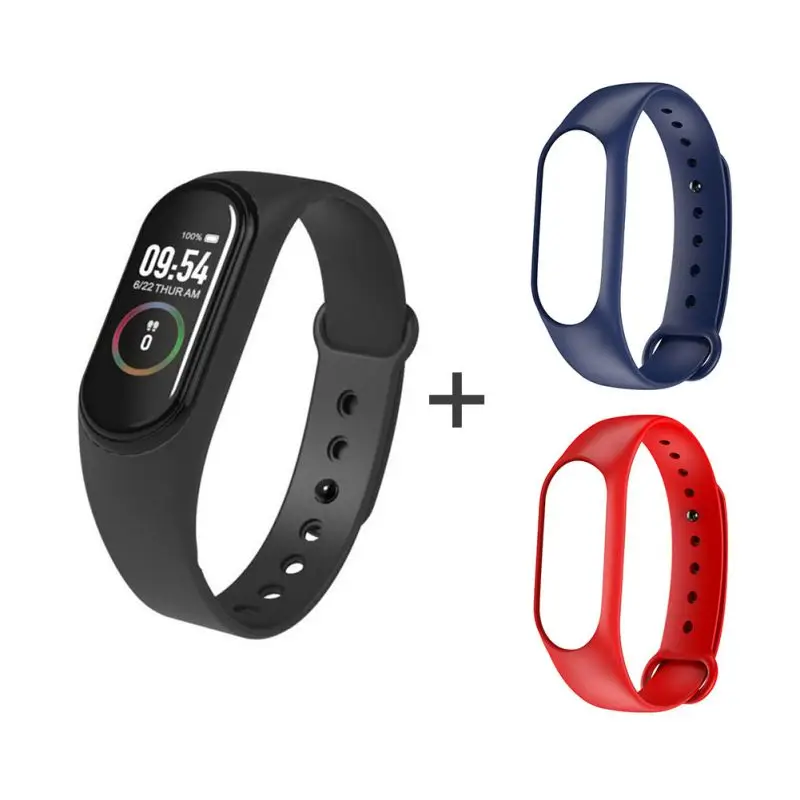 

Smart Wristband with Strap Sport Fitness Tracker Bracelet Waterproof Heart Rate Monitoring Blood Pressure Test Smart Wristband