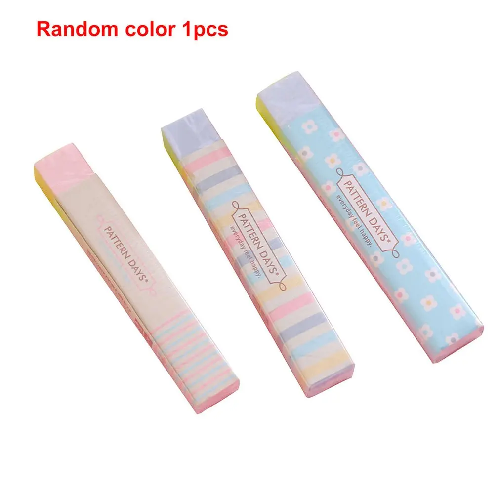 

Cute Kawaii Heart Flower Rubber Erasers Lovely Stripe Pencil Eraser For Kids Gift Creative Korean Stationery Novelty Item