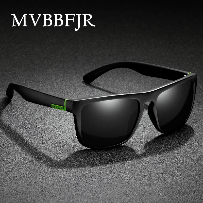 MVBBFJR винтажные квадратные Мужские поляризационные солнцезащитные очки женские