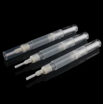 

500pcs 3ml Nail Oil Pen Twist Pens Eyelash Growth Liquid Empty Transparent Cosmetic Container Applicators Tube With Brush Tip