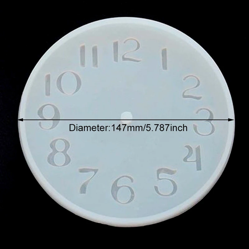Часы Силиконовые Хрустальные формы часы ремесло изготовление формы круглый диаметр 14,7 см формы