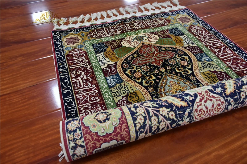 2,5 'x4' ручной завязанный ковер для крыльца, шелковый ковер ручной работы
