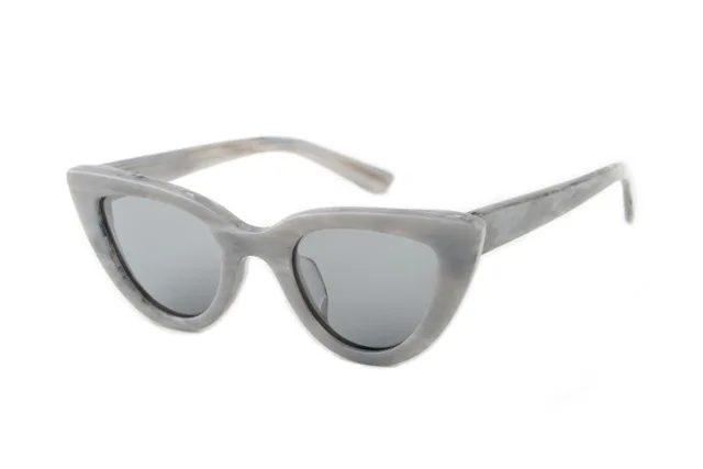 LONSY, модные высококачественные сексуальные женские солнцезащитные очки кошачий глаз, фирменный дизайн, солнцезащитные очки для женщин, очки для вождения - Цвет линз: Gray