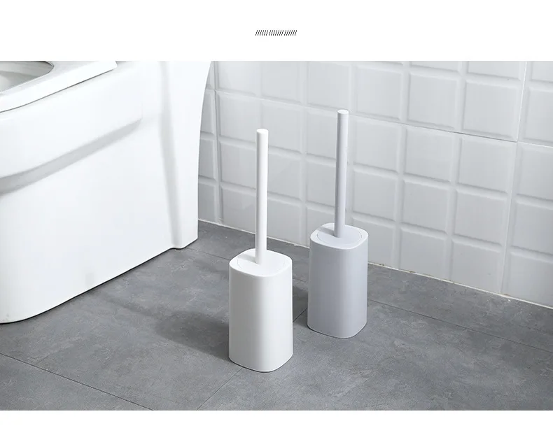 Wash Chamber Pot Brush Set New Style Simple Long Handle Non-Blind Angle Household Soft Bristle Bathroom Cleaning Decontamination
