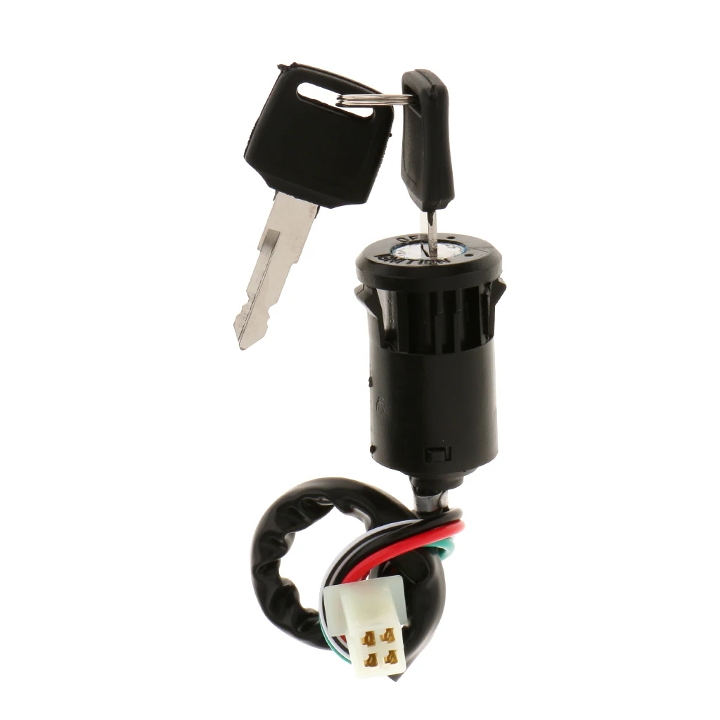 4 Pin Wire Ignition Key Switch For Chinese Quad 4 Wheeler ATV Go Kart TAOTAO Sunl Roketa Kazuma 50cc 70cc 90cc 110cc 125cc