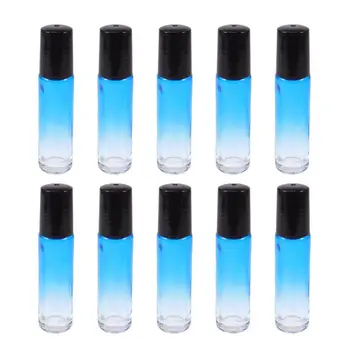 

10pcs Glass Vial Bottles Practical Portable Liquid Bottle Empty Smalll Bottles Perfume Storage Container for Outdoor Travel Home