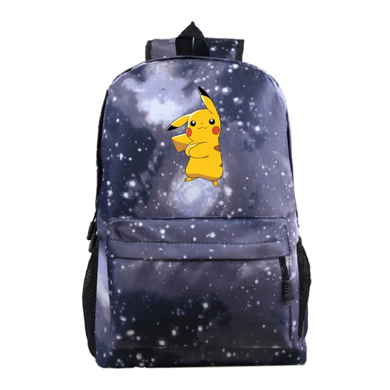 Милый рюкзак Pokemon, холст, Пикачу, для мальчиков и девочек, подростков, школьные сумки, рюкзак на плечо, унисекс, дорожная сумка - Цвет: 7