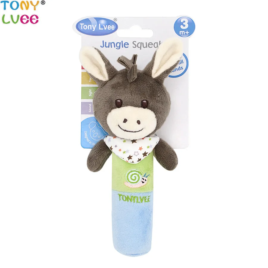 Новые продукты Tony Lvee Panda Animal BB Stick-это ручная погремушка, встряхивающая палочка для младенцев, плюшевый игрушечный колокольчик с кольцом