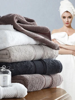

Large Luxury Bath Towel 100% Cotton Adult Men Women Couples Absorbent Towels Wrap Customize High Quality Shower Hair Towel 6MM47