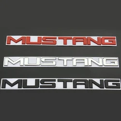 Metal English letters MUSTANG badge Tail box car tail label body sticker FOR Ford Mustang 15-18