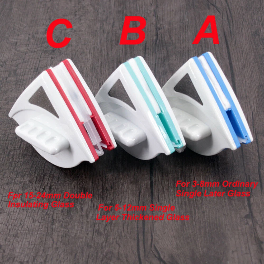 New Magnetic Window Glass Cleaner Wiper Double Side Washing Windows Outside Surface Window Brush Glass Wiper Cleaning Brush Tool