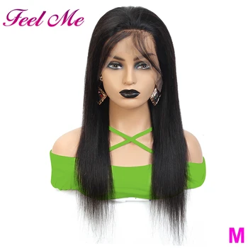 

Brazilian Lace Front Human Hair Wigs Straight Pre Plucked Hairline Baby Hair 13x4 Non-Remy Middle Ratio 130% Lace Front Wig