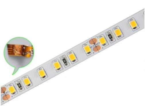 Гибкая СВЕТОДИОДНАЯ лента SMD 2835 600 светодиодов/м 3528 светодиодов белая теплая