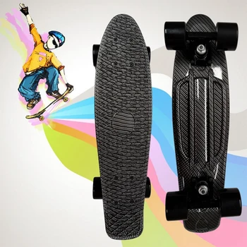 

Penny Board Flexible Plastic Cruiser Board Mini Skateboards For Beginners Or Professional with High Rebound PU Wheels 1