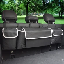 Автомобильный Органайзер из ткани Оксфорд, универсальный органайзер на заднее сиденье автомобиля, водонепроницаемый чехол на заднее сиденье, карманы для хранения