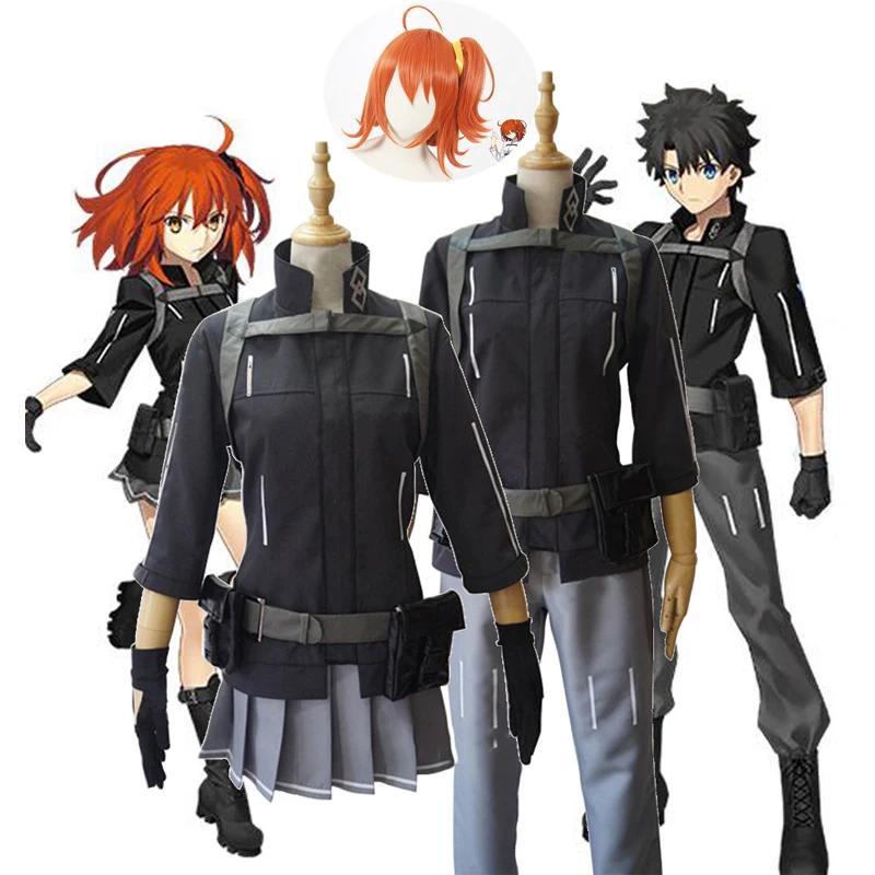2019 FGO Fate big order Polar Region rattan pills Ritsuka Gudako uniform clothing anime cosplay costumes and wig |