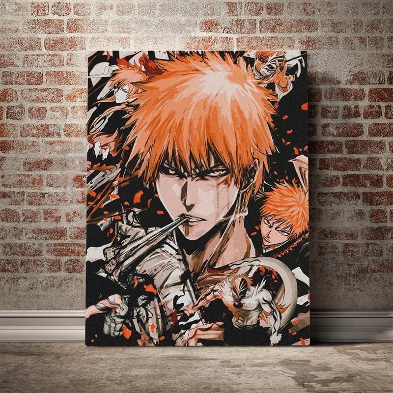 家のためのモダンなアニメの壁のポスター 装飾的な漂白剤 北欧スタイル モジュラー絵画 家の装飾 Aliexpress Home Garden