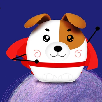 

Cute Dog Silicone Press Sensor Usb LED Night Light for Children Baby Kids 7 Color Change LED Night Light