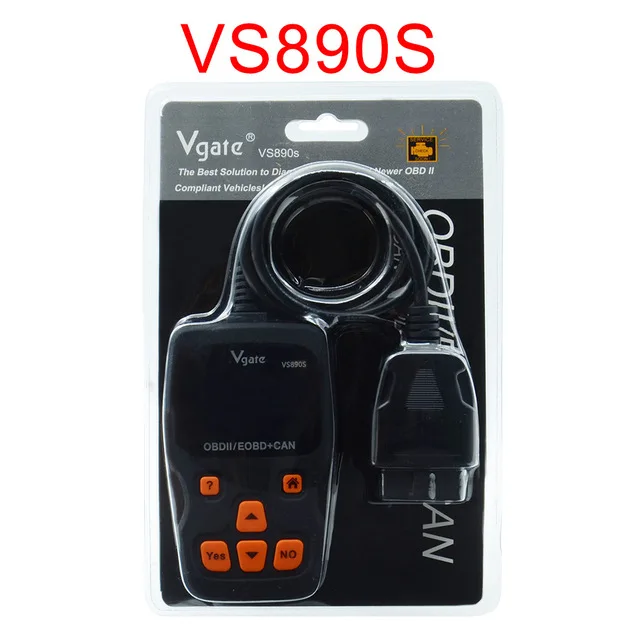 as picture Универсальный OBD2 автоматический сканер Vgate VS890 Maxiscan считыватель кодов неисправностей Диагностический сканер VS-890 PK ELM327 V1.5 OBD 2 OBDII VS 890 - Цвет: as picture