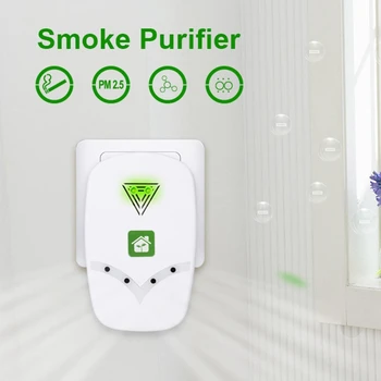 

Pluggable Air Purifier Negative Ion Generator Mini Smoke Purifier for Small Space,Air Freshener Remove Smell-Uk Plug