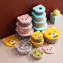 Container Utensils Bento-Box Microwave Food-Storage Japanese Kids Children Cute Plastic
