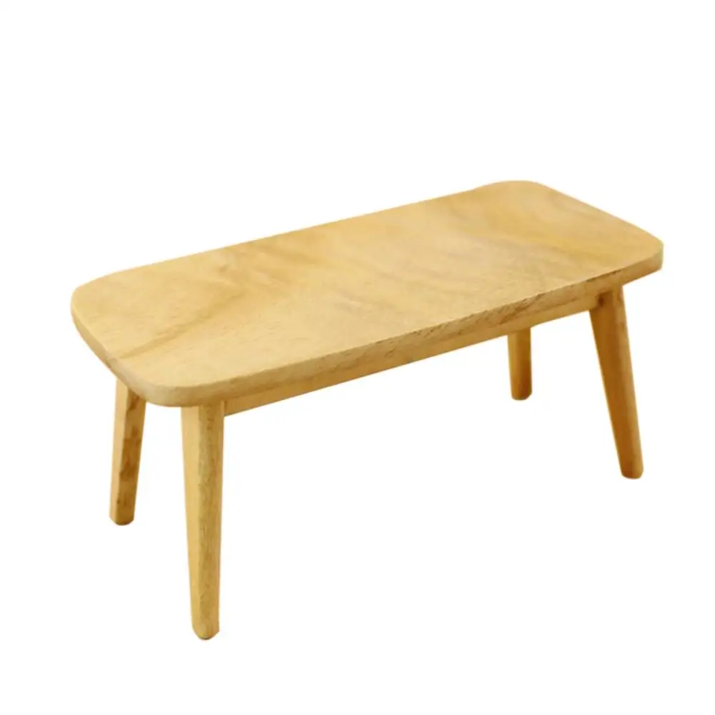 

Wood Mini Simulate Coffee Table Toy for 1:12 Doll House (Excluding Chairs)