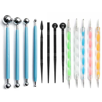 

13 Pieces Set Pottery Tools Clay Sculpture Pottery Tools Multi-specification Stipple Carving Combination Art Supplies Set Tools