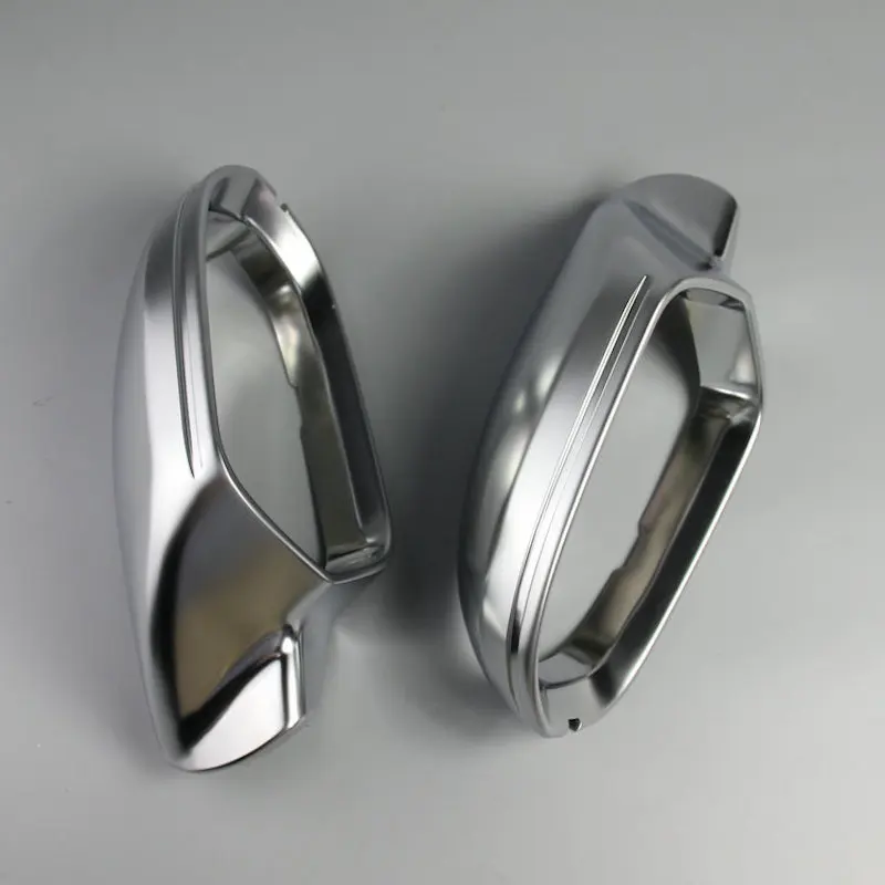 BODENLA Rearview Mirror Case Full Chrome Matt Finish Door Wing Mirror Cover Cap Shell Housing For Audi A6 C7