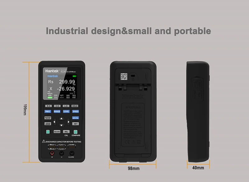 Hantek1832C Hantek1833C Digital Handheld LCR Meter Portable Measuring Instrument