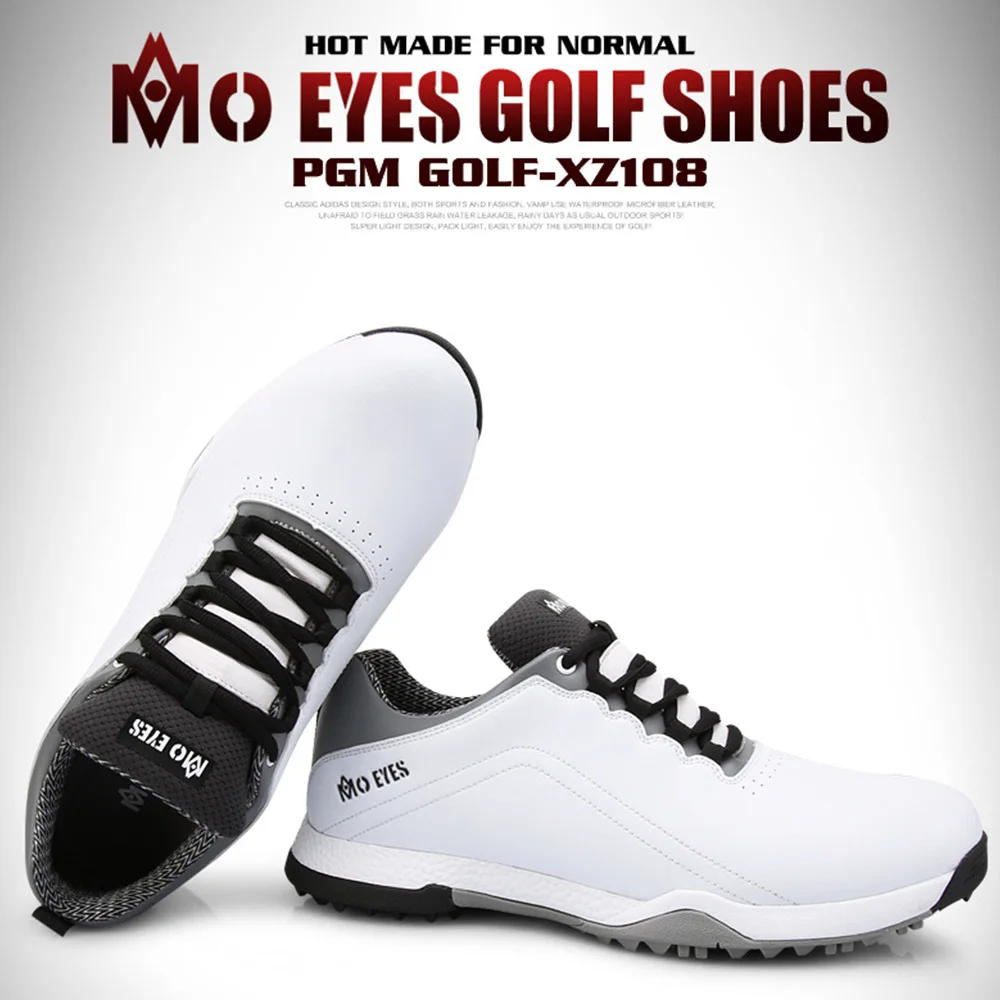 

2019 New PGM Golf Shoes Mens Waterproof Shoes Rubber Soft Sole Shockproof Shoes Bottom Anti Slip Golf Sneakers XZ108