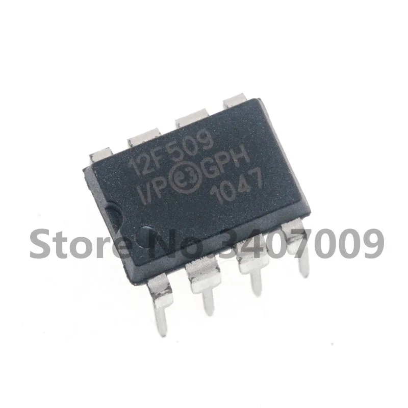 10 шт./лот PIC12F509 I/P I 12F509 dip 8 IC|Соединители| |