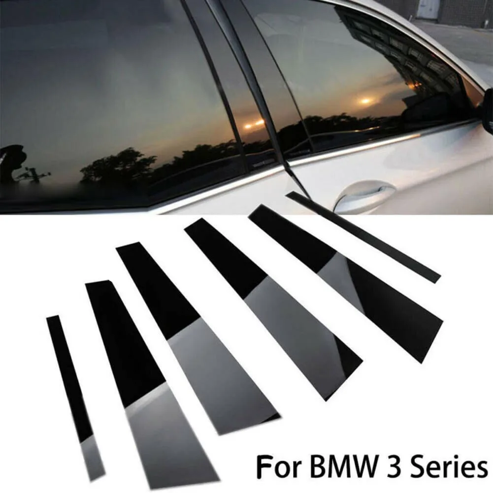 Pro Car Window Pillar Trim For BMW F30 328i 335i Trim Accessories 6 Pcs