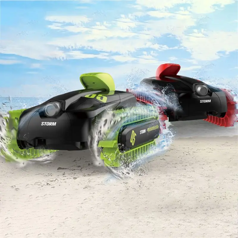 Free Shipping 18SL02 1:16 RC Car Stunt Boat Remote Control 4WD Truck Amphibious Radio Controlled Vehicles For Kids Toys Gifts