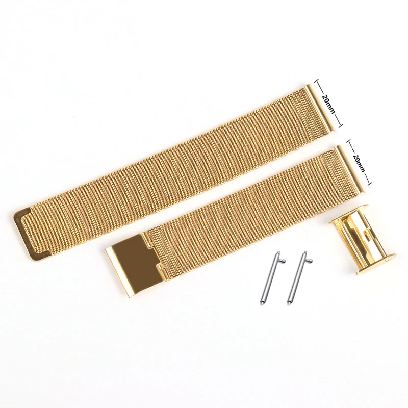 MELANDA-Correa de reloj de malla de acero inoxidable, accesorio Original de 20mm de ancho para DT88/DT88pro/DT89 /DT96/R18