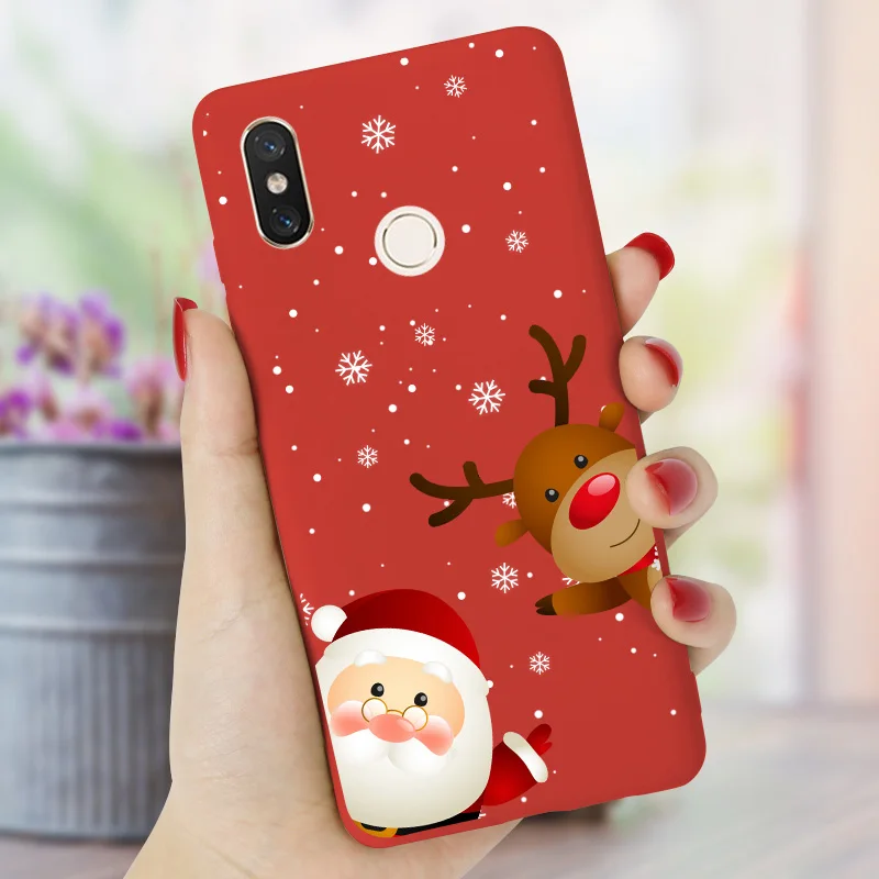 Чехол на заднюю панель для телефона с рождественским рисунком Xiaomi mi 8 Lite Red K20 PRO 9T A3